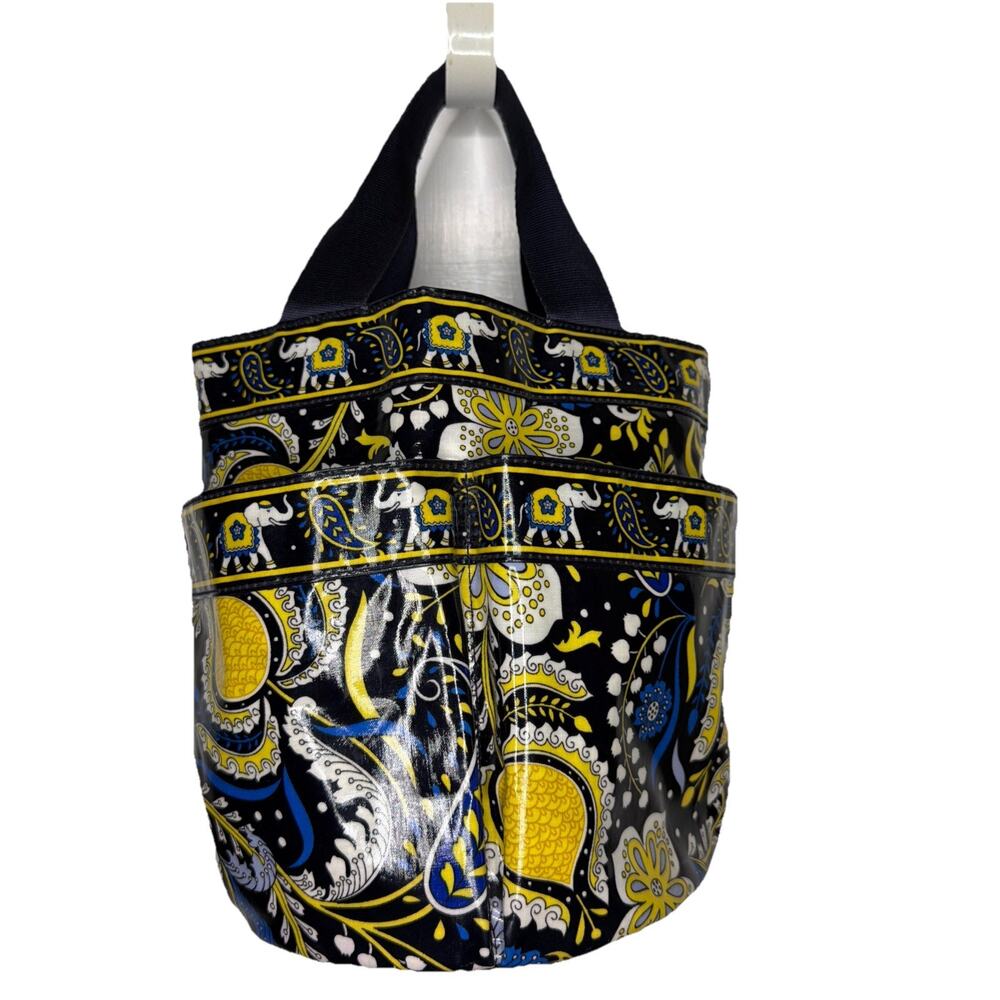Vera Bradley Shower Caddy Tote Ellie Blue Elephant Dorm RV Camping Beach Sports